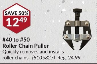 Princess Auto Roller chain puller offer
