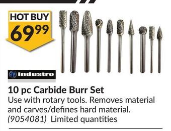 Princess Auto 10 pc carbide burr set offer
