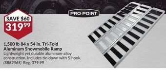 Princess Auto 1 84 54 in. tri-fold aluminum snowmobile ramp offer