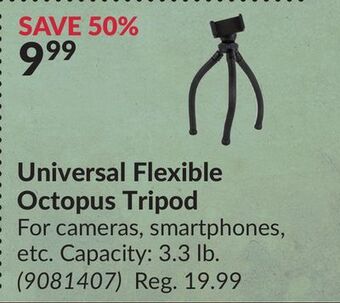 Princess Auto Universal flexible octopus tripod offer