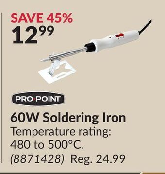 Princess Auto 60w soldering iron offer