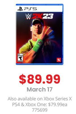 GameStop Wwe 2k23 offer