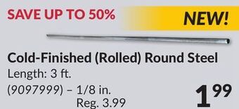 Princess Auto Cold-finished (rolled) round steel offer