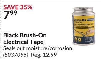 Princess Auto Black brush-on electrical tape offer