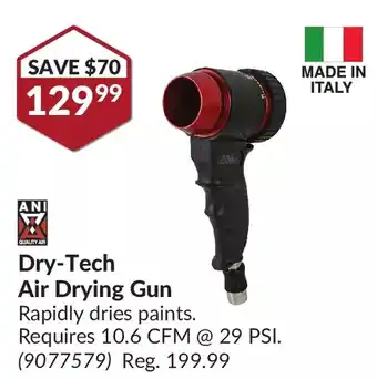 Princess Auto Ani dry-tech air drying gun offer