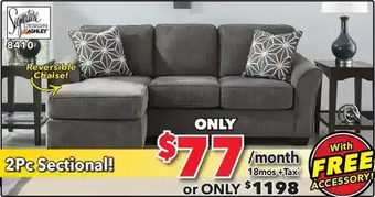 Surplus Furniture Brise slate 2-piece sectional offer
