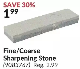 Princess Auto Fine/coarse sharpening stone offer