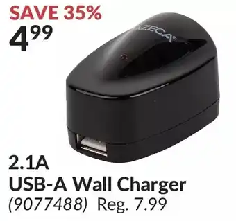 Princess Auto 2.1a usb-a wall charger offer