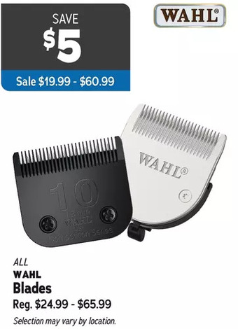 Ren’s Pets Depot Wahl blades offer