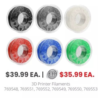 GameStop Biogenik 3d printer filament black offer