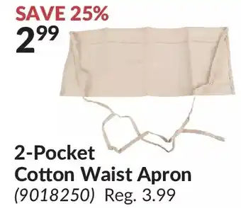 Princess Auto 2-pocket cotton waist apron offer