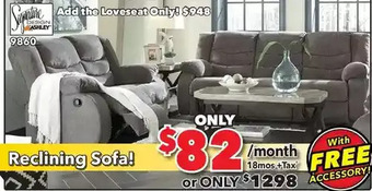 Surplus Furniture Tulen gray reclining sofa offer