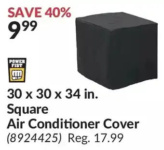 Princess Auto Power fist square air conditioner cover offer