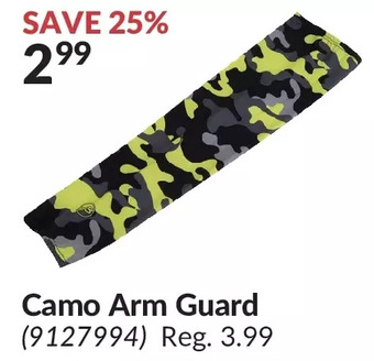 Princess Auto Camo arm guard offer
