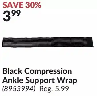 Princess Auto Black compression ankle support wrap offer