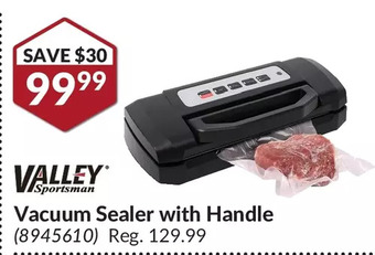 Princess Auto Valley vacuum sealer with handle offer