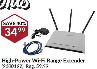 Princess Auto High-power wi-fi range extender offer