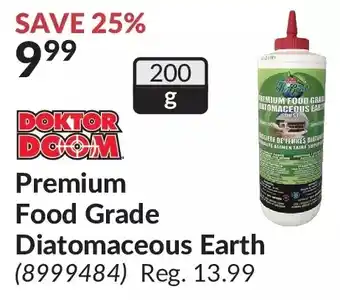 Princess Auto Doktor doom premium food grade diatomaceaus earth offer