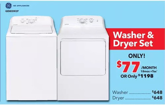 Surplus Furniture General electric washer dryer set offer