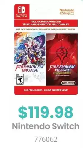 GameStop Fire emblem engage + expansion pass offer