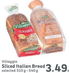 IGA Villaggio Sliced Italian Bread 510g-540g offer