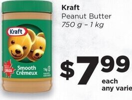 IGA Kraft Peanut Butter 750g-1kg offer