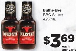 IGA Bull's-Eye BBQ Sauce 425 ml offer