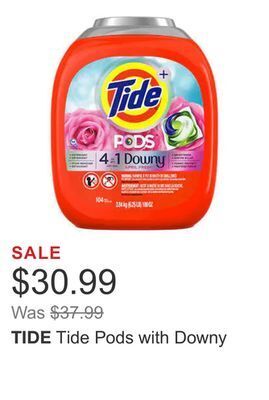 Costco Tide pods with downy offer