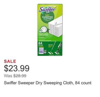 Costco Swiffer sweeper dry sweeping cloth, 84 count offer