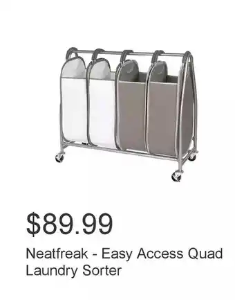 Costco Neatfreak - easy access quad laundry sorter offer
