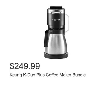 Costco Keurig k-duo plus coffee maker bundle offer