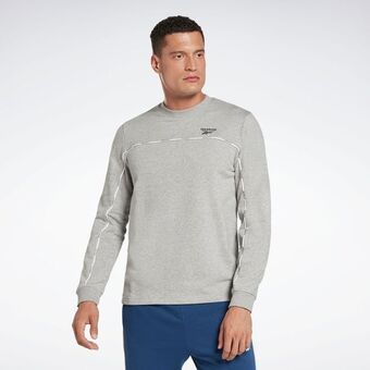 Reebok Workout ready piping crew sweatshirt offer