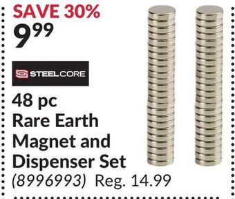 Princess Auto 48 pc rare earth magnet and dispenser set offer