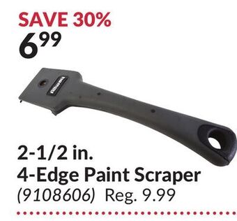 Princess Auto 2-1/2 in. 4-edge paint scraper offer