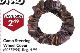 Princess Auto Camo steering wheel cover offer