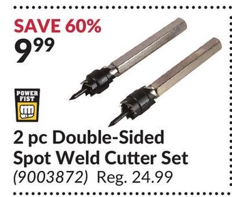 Princess Auto 2 pc double-sided spot weld cutter set offer