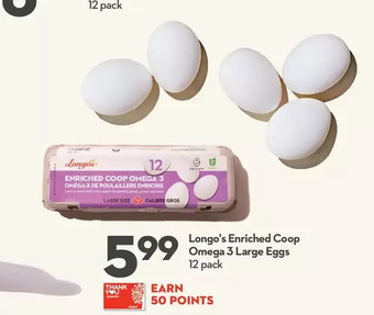 Longo's Longo's enriched coop omega 3 large eggs offer