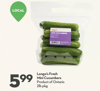 Longo's Longo's fresh mini cucumbers offer
