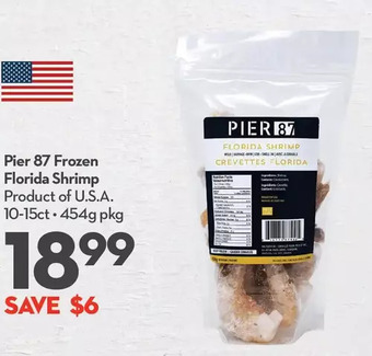 Longo's Pier 87 frozen florida shrimp offer