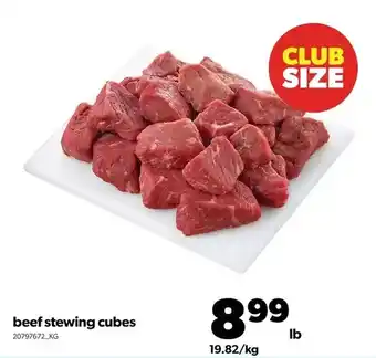 Real Canadian Superstore Beef stewing cubes offer