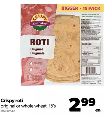 Real Canadian Superstore Crispy roti offer
