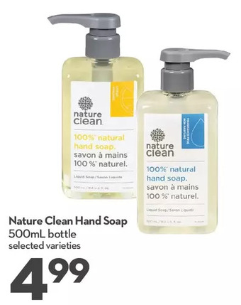 Longo's Nature clean hand soap offer