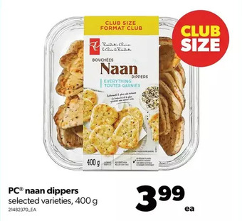 Real Canadian Superstore Pc naan dippers offer