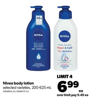 Real Canadian Superstore Nivea body lotion offer