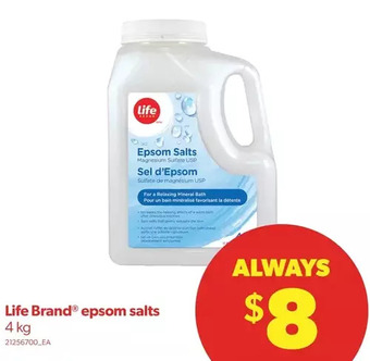 Real Canadian Superstore Life brand epsom salts offer