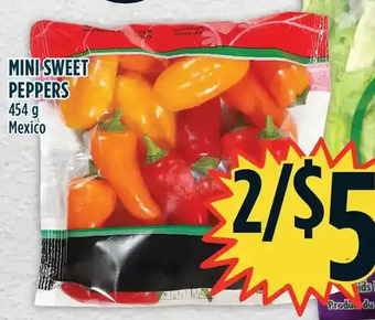 Marché Adonis Mini sweet peppers offer