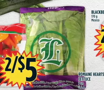 Marché Adonis Romaine hearts lettuce offer