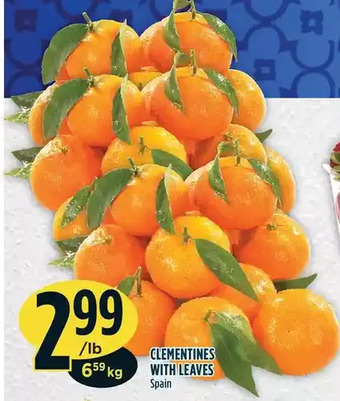 Marché Adonis Clementines with leaves offer