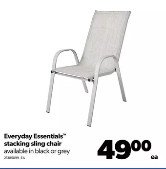 Real Canadian Superstore Everyday essentials stacking sling chair offer