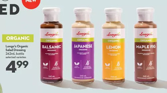 Longo's Longo's organic salad dressing offer